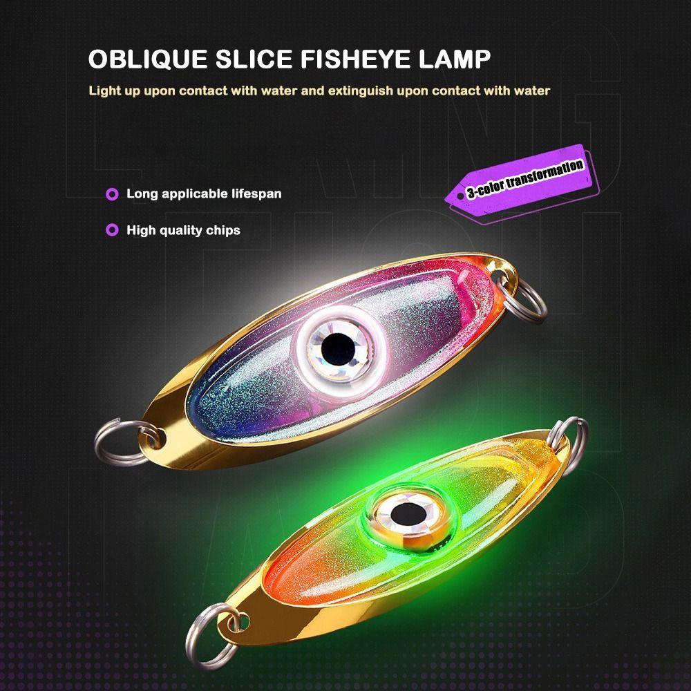 Фонарь-вспышка для ловли окуня в форме глаза, кальмар, светодиодный светильник для ночной рыбалки