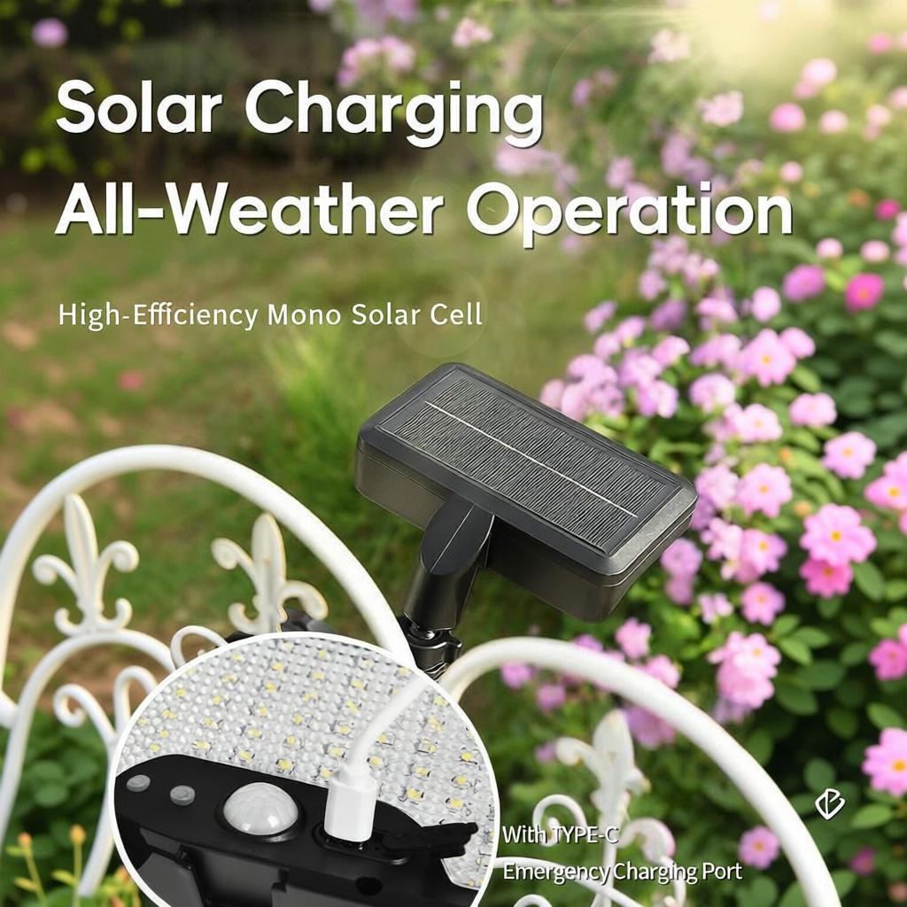 Solar Wall Light Fence Light Auto on/Off Motion Sensor Outside Lamp 3 Modes Security Porch Light Solar Magnetic Lamp for Garden
