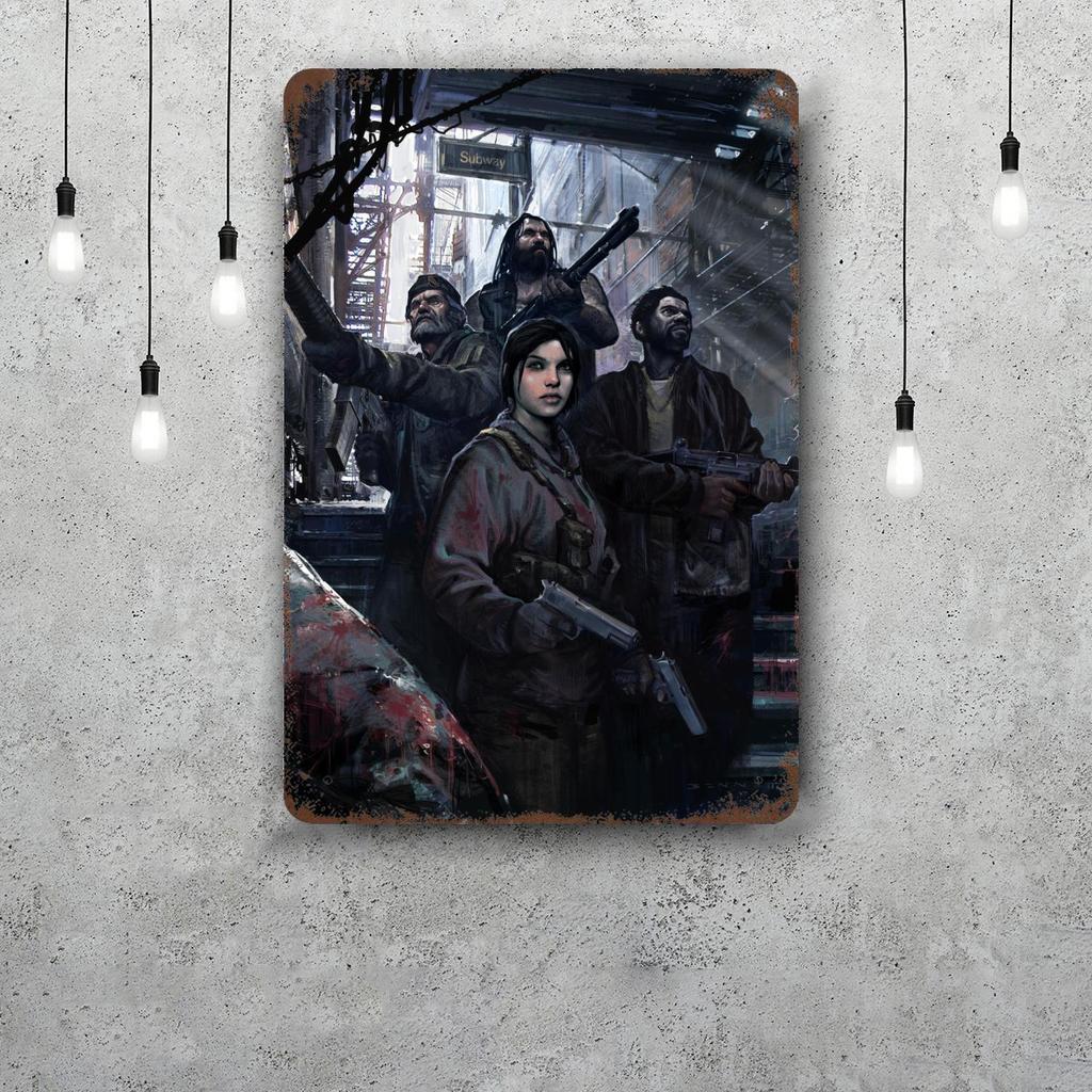 Left 4 Dead 2 Видеоигра Ретро Винтажный Жестяной Знак Постер Декоративная Табличка Металлическая Пластина Настенный Декор