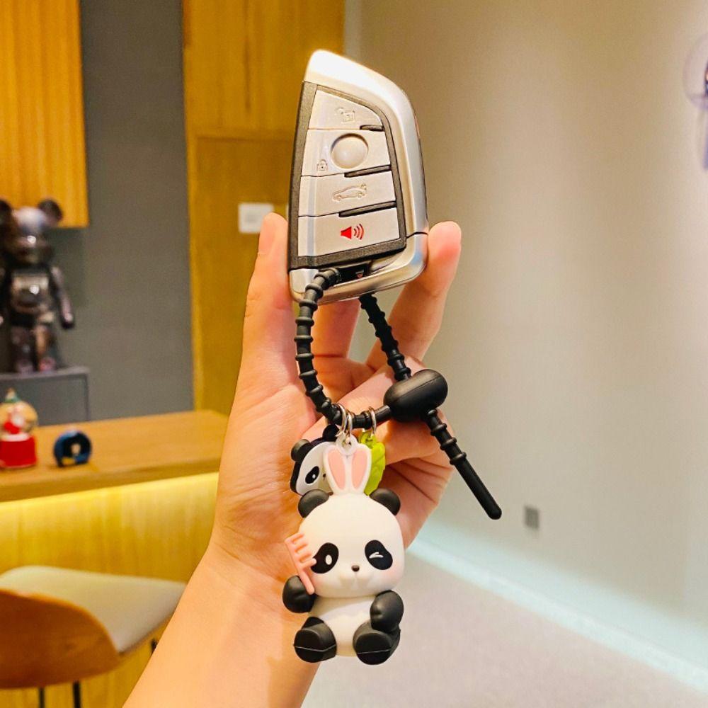 Панда Пенда Автомобильные Брелоки ПВХ Панда Пара Брелок Брелок Брелок Панда Брелок Детская Игрушка