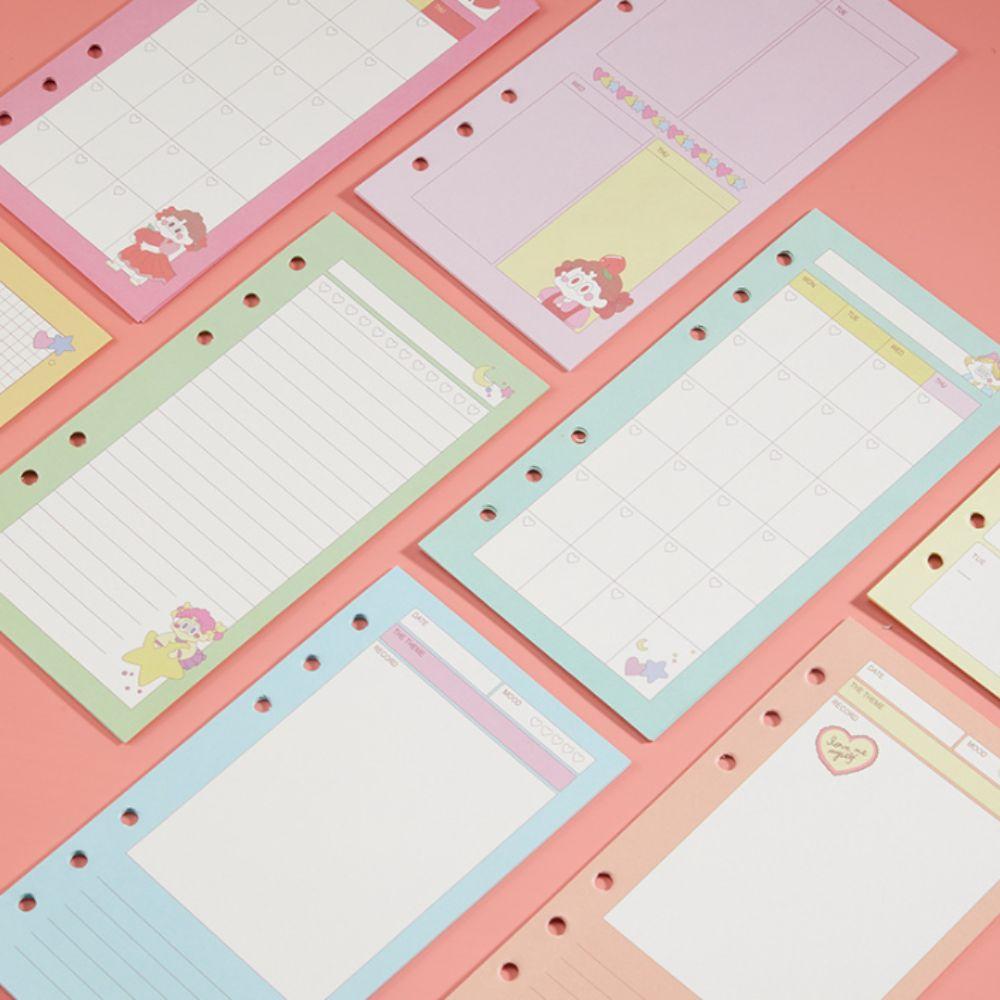6 Holes Loose Leaf Paper Refill A6 Notebook Refill Fashion Notebook Paper  Students