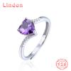 Классическое кольцо Lindon из стерлингового серебра 925 пробы с цирконом, женские ювелирные изделия, свадебный подарок для вечеринки