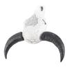 Resin Bull Head Wall Hanging Decoration Long Horn Animal Sculpture Background Wall Home Ornament
