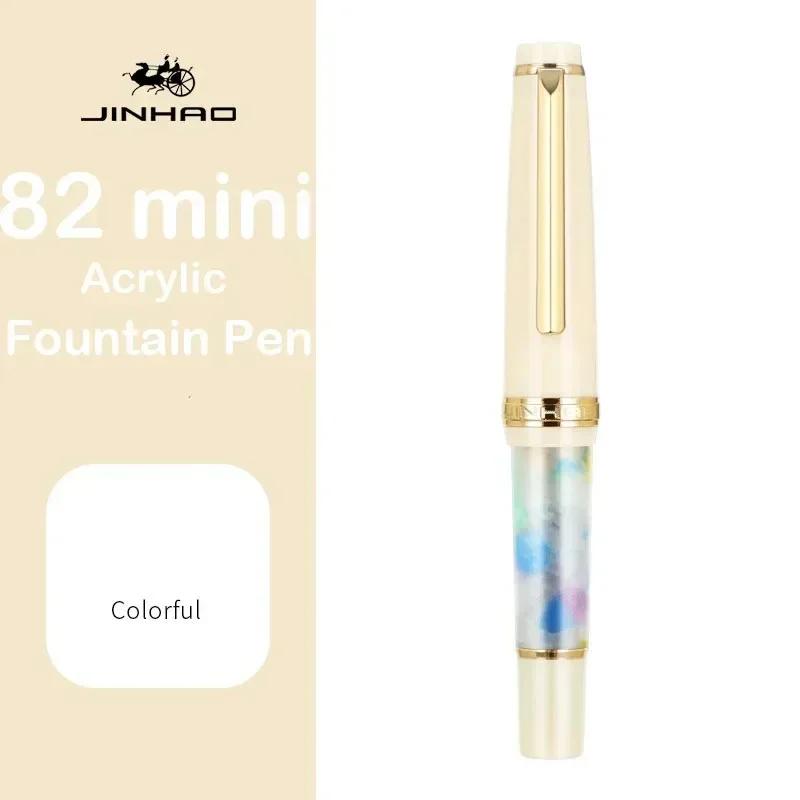 JINHAO 82 Мини Милая Короткая Портативная Перьевая Ручка Для Практики Каллиграфии Письма Деловая Ручка Офисные Школьные Принадлежности Канцелярские Товары