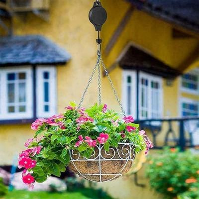 3 шт. Подвеска-ролик для растений с металлическими потолочными крюками для растений, выдвижной крюк-ролик для растений, регулируемые подвесные ролики для растений для садовых корзин, кормушка для птиц