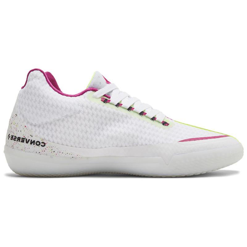 Converse All Star BB Evo Круглый носок Легкие Низкие Практичные Баскетбольные Кроссовки Унисекс Белый Розовый