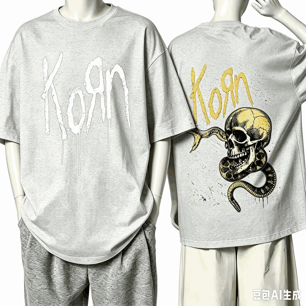 Korn Хот Бэнд Винтажная Футболка Унисекс Певец Хлопок Унисекс Футболка Новая Футболка Унисекс Топ 2026 Лето Новая Мода Оверсайз Унисекс