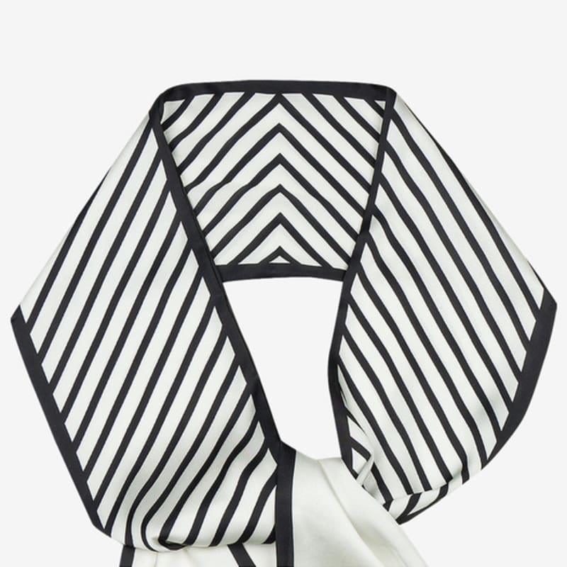 ISABEY diagonal striped scarf (VKAFC2004)