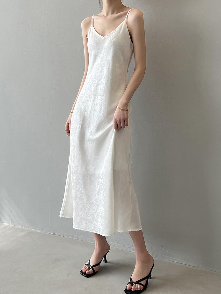 Винтажные сексуальные макси-платья для женщин, однотонный атласный сарафан с открытыми плечами, лето 2024, новое уличное элегантное платье без рукавов