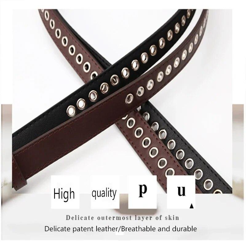 Женский ремень для брюк, модный повседневный ремень из искусственной кожи в стиле панк, роскошный дизайнерский ремень для женщин, платьев и джинсов, ремни для женщин NV009