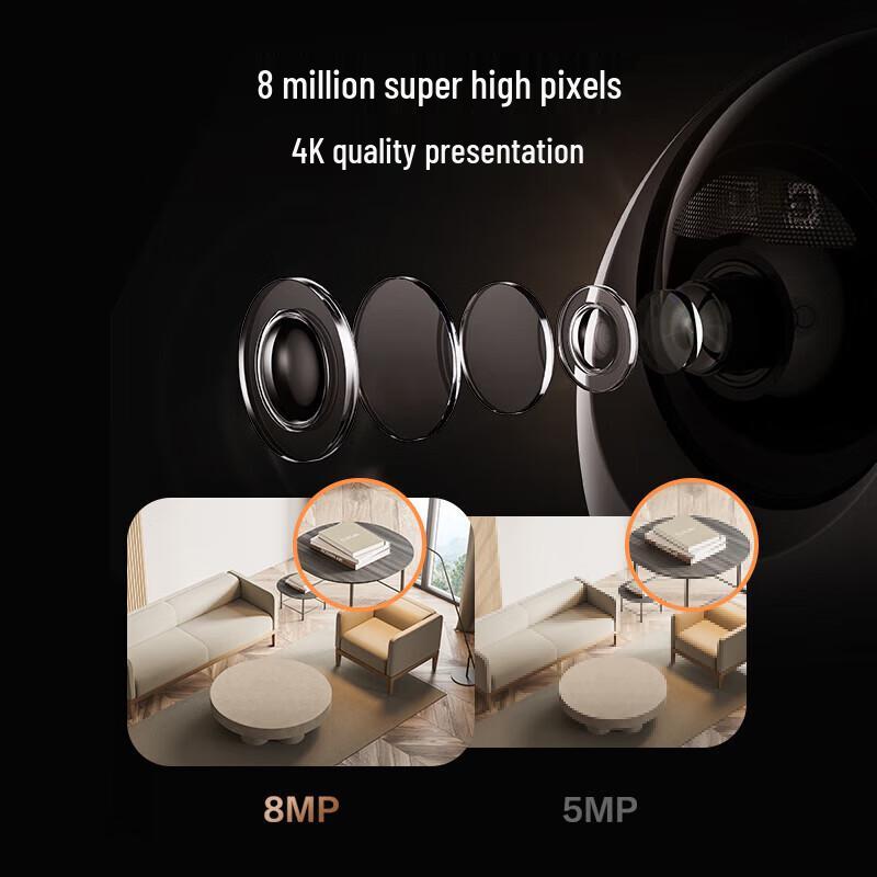 EZVIZ 8MP 4K AI Indoor PTZ Wi-Fi Security Camera (CN version)