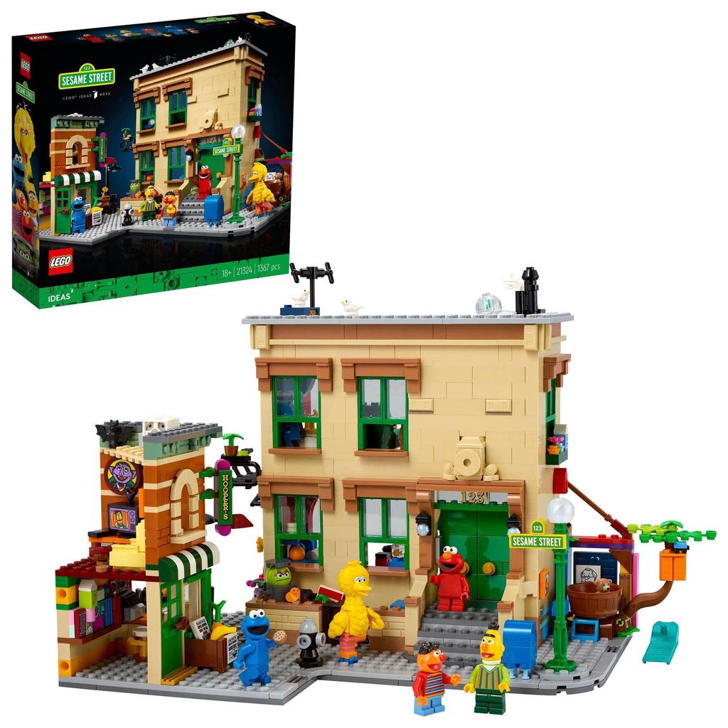 LEGO Ideas Улица Сезам 123 21324 Конструктор Игрушка Подарок Дом для мальчиков, девочек и взрослых