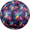 1pc Rainbow Starry Sky Theme Soccer Ball Football, Size 5, Lightweight PVC, Outdoor Training Soccer Ball,Gift j61451
