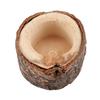 Wood Timber Pile Candle Holder Stand Candlestick Log Flowerpot Ornament Decor(Medium)