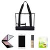 Vinyl Tote Bag Pool Bag Clear Large Capacity Spa Bag Gym Hot Spring PVC Waterproof Basic Design Black Edge Transparent Pouch