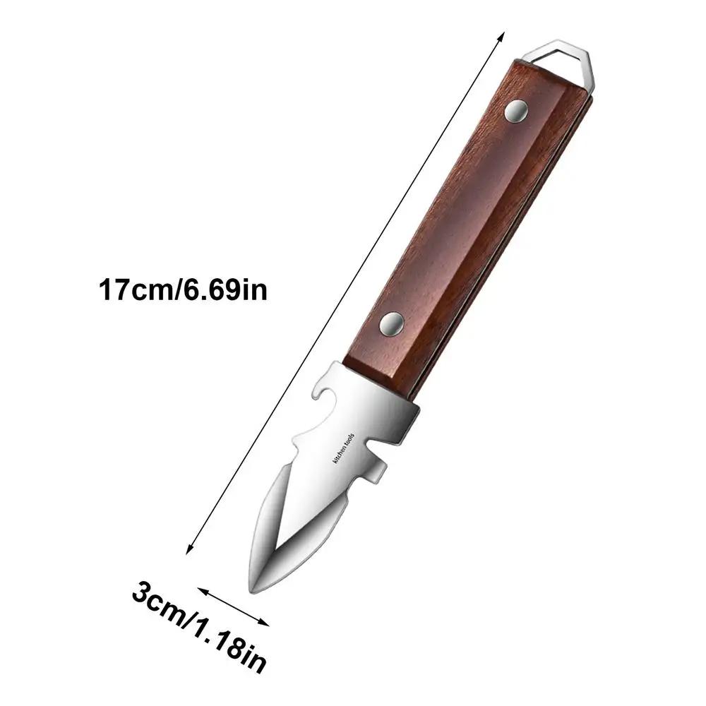 Нож для устриц Острое лезвие Шакер Ракушка Морепродукты Открывалка Инструмент Нержавеющая сталь Открывалка для моллюсков для устриц Моллюски Рыба-жаба Краб Раковины