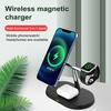 Magnetic Wireless Charger Stand for IPhone 15/14/13 Pro Max for Apple Watch Ultra/SE/9 AirPods Pro 3-in-1 Charging Station