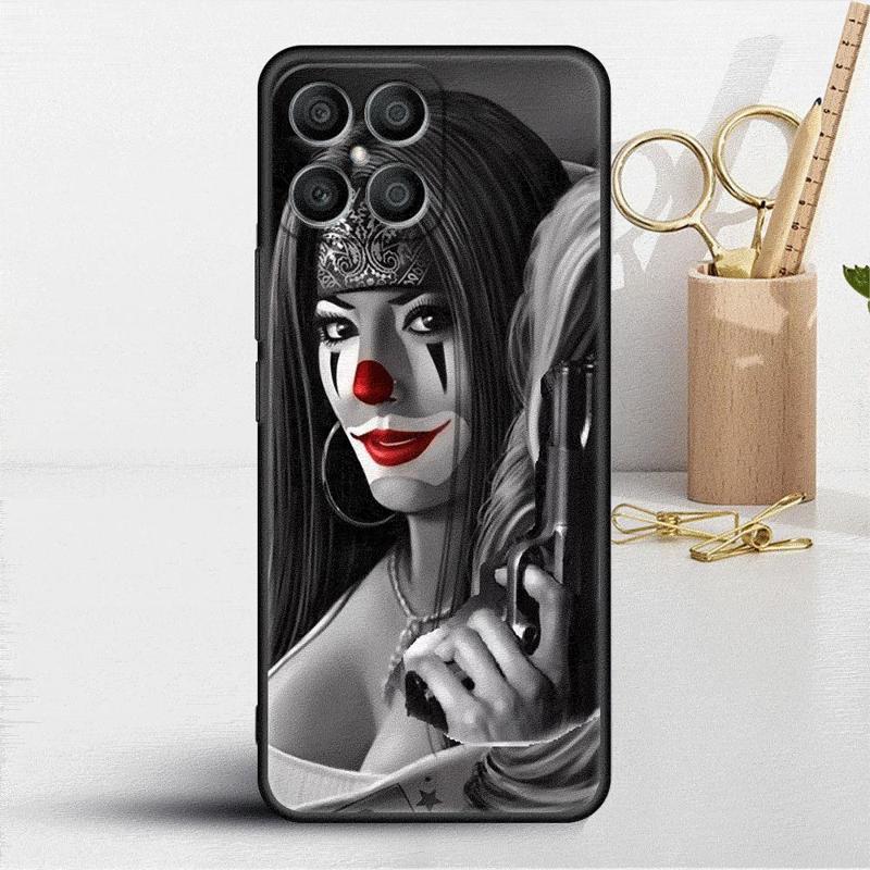 Ретро Чехол с Черепом и Бабочкой для Honor X8 X8a 90 X9a 8X 70 50 20 Magic5 Pro 9X P60 P50 Черный Мягкий Чехол для Телефона