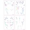 4 temporary tattoos role-playing tattoo decals role-playing accessories suitable for role-playing, Spooky Holiday, and party makeup