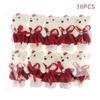 10Pcs 12Cm Bear Flower Bouquet Toy Cartoon Doll Foam Bouquet Gift Party Decor