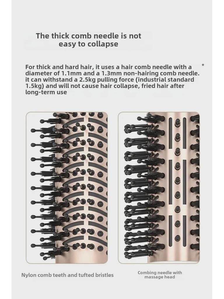 Многофункциональный фен двойного назначения и выпрямляющая расческа из белого золота — стандарт США