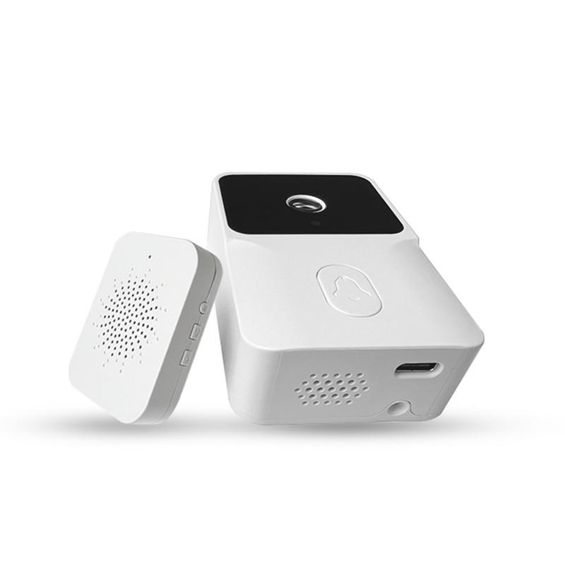 Музыкальная шкатулка M8 Tuya Ding Dong, Wi-Fi, удаленная домашняя камера наблюдения, домофон, визуальный дверной звонок, изменение голоса, ИК-ночное видение, обмен приложениями, батарея типа C
