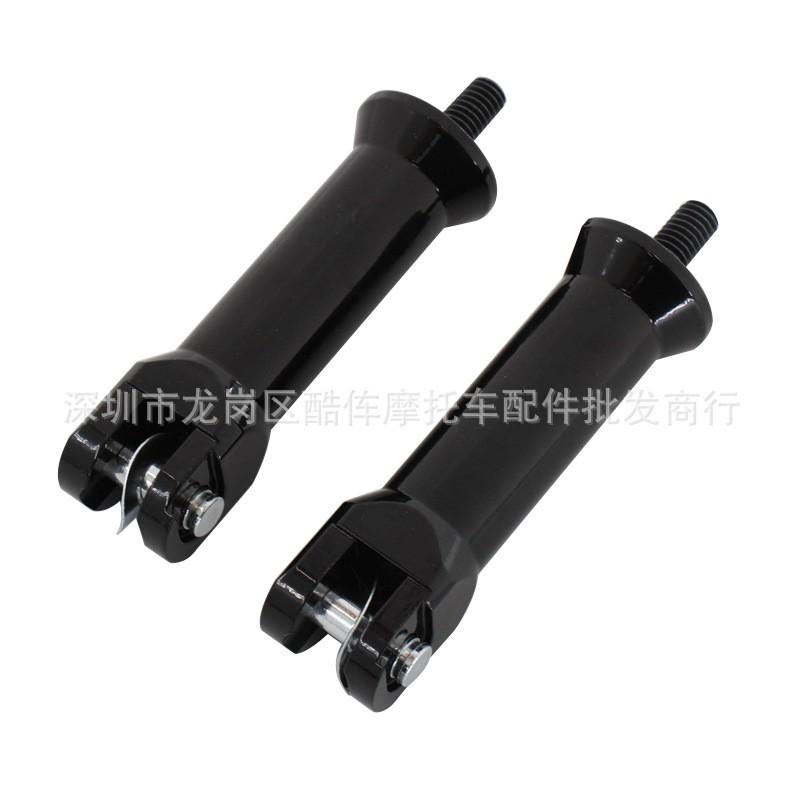 Rear Footpeg Mount Bracket Harley-Davidson Softail Slim FLDE Deluxe Black Chrome Aftermarket Upgrade