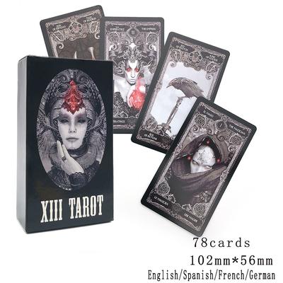 XIII Темные карты Таро Колода Настольная игра Английский Таинственное гадание Судьба