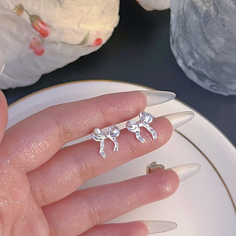 Иглы для ушей из стерлингового серебра S925, новые темпераментные простые и маленькие серьги-пусеты, женские серьги, серьги для пирсинга ушей, серьги, предотвращающие блокировку, ювелирные изделия