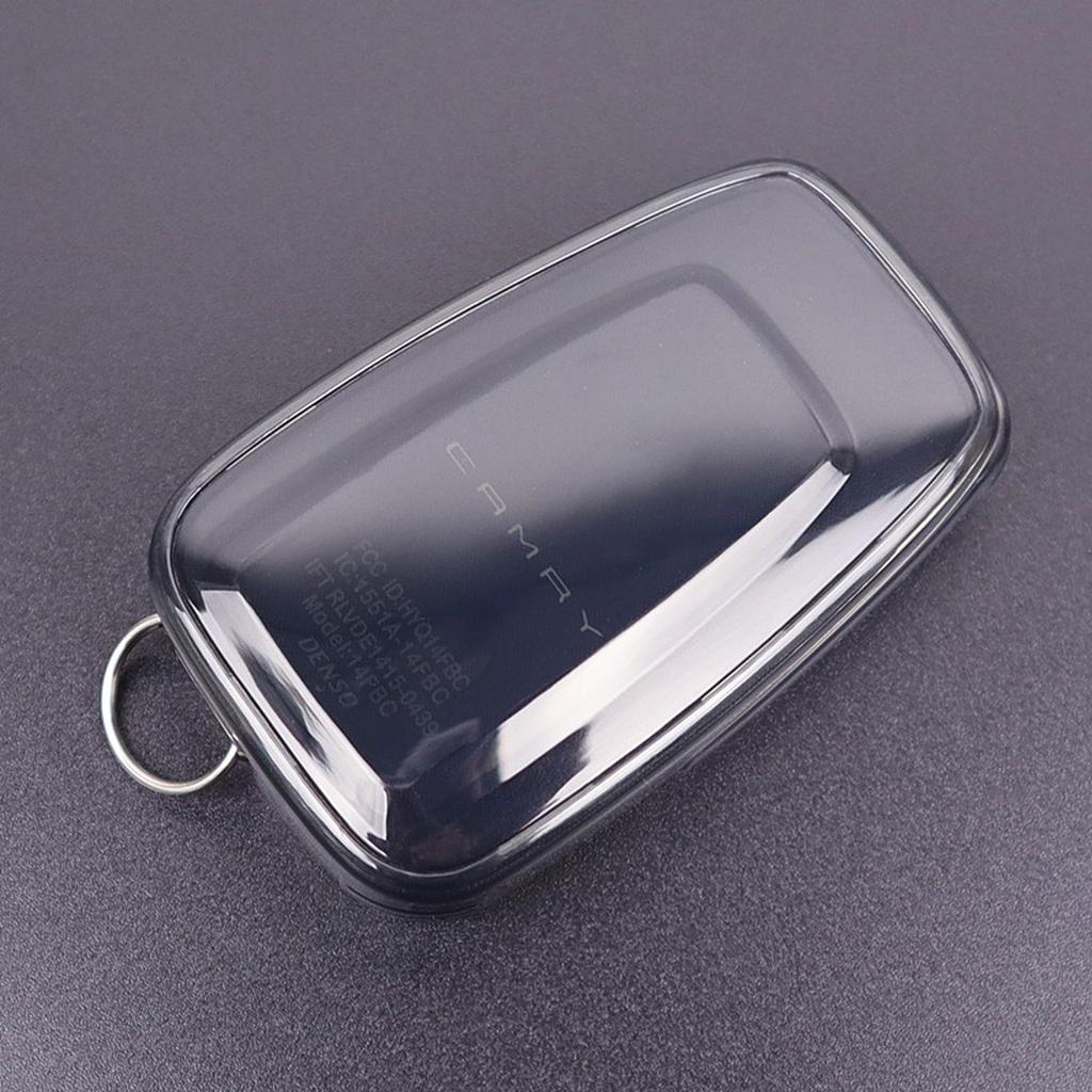 Car Key Fob Case Cover Black Transparent For Toyota For Highlander For RAV4 For Land Cruiser-Prado For Prius For Corolla