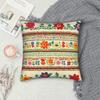 Boho Mexican Floral Throw Pillow Cover Vintage Ethnic Floral Print Decorative Cushion Case For Home Sofa Couch