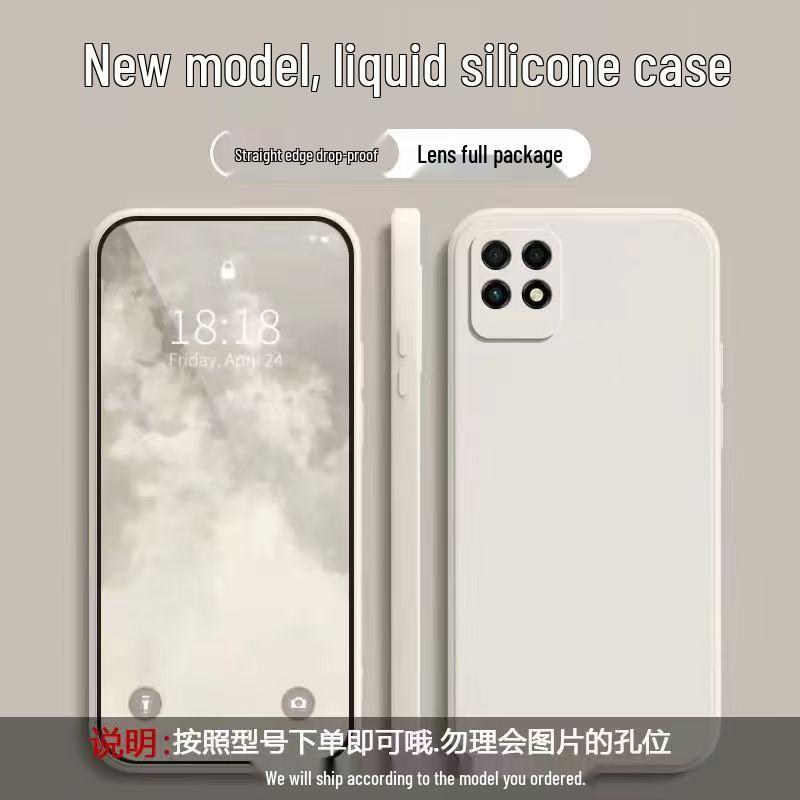 Huawei Maimang 10SE Чехол для телефона с жидким покрытием, однотонный, полное покрытие, защита от падений, мягкий.