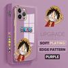 For iPhone 16 15 Max Samsung S24 S23 Plus A15 A35 A53 A73 Xiaomi 11T 12T 13T Redmi 13C Cute Luffy Design Full Camera Protect Soft Phone Case