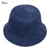 Corduroy Bucket Hat Soft Panama Hat Outdoor Sun Cap  Men Women