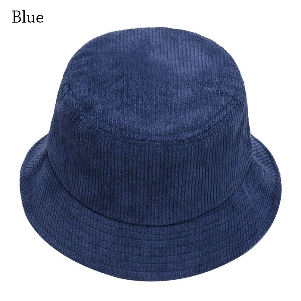 Corduroy Bucket Hat Soft Panama Hat Outdoor Sun Cap Men Women