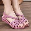 Sandals for Women, Summer New Style Fashionable Flat Heel Non Slip Wear-resistant Cool Slippers for Outdoor Wear