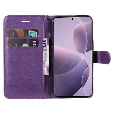 Чехол для Xiaomi Redmi K70 5G/K70 Pro 5G/Poco F6 Pro 5G, однотонный кожаный мобильный чехол-кошелек с подставкой и ремешком