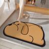 Впитывающий коврик для ванной комнаты с рисунком животных, диатомовая грязь, нескользящий коврик для туалета, износостойкий быстросохнущий коврик для входа на крыльцо