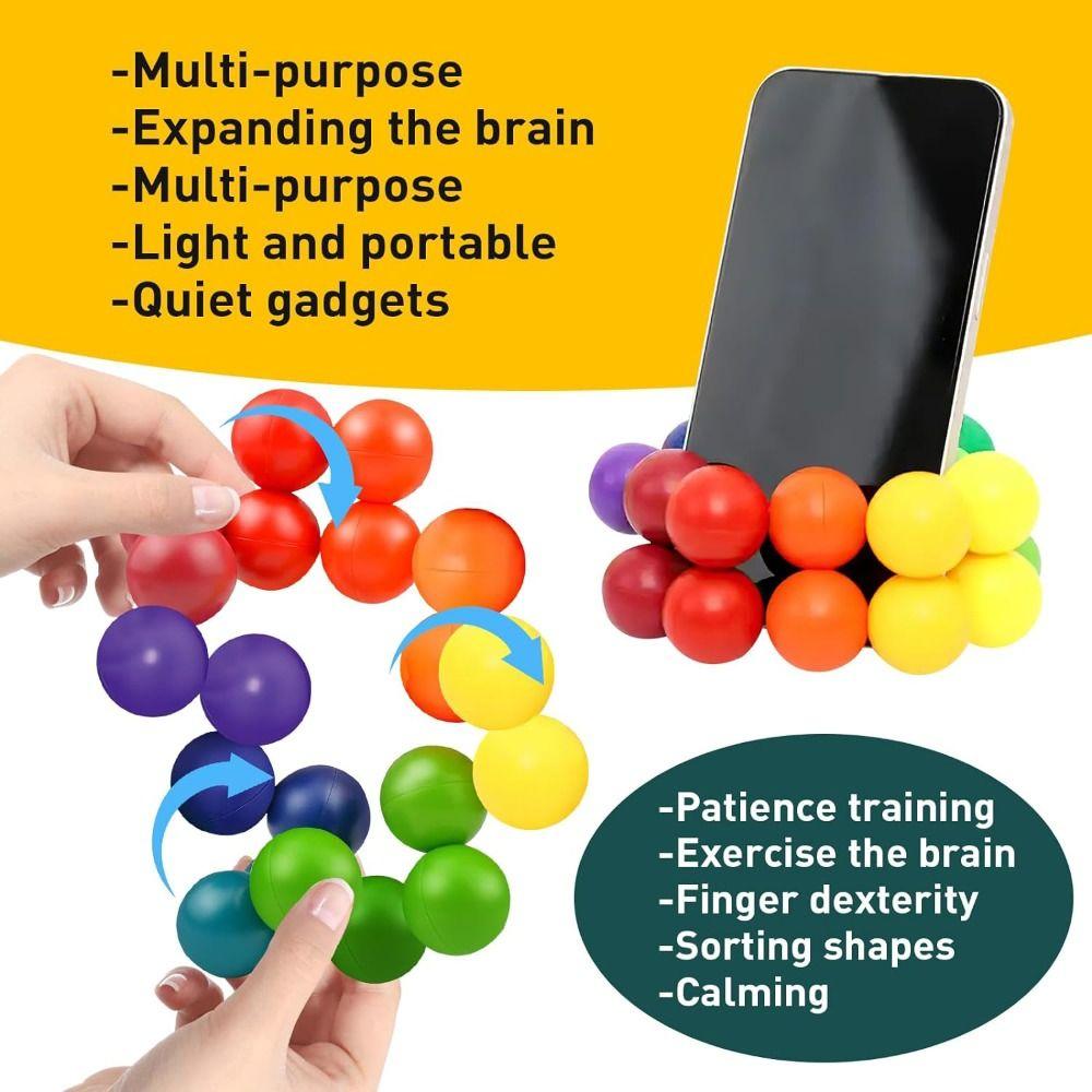 Rainbow Color Decompression Toys ADHD Quiet Toys Autism Sensory Toys New Design Quite Gadgets