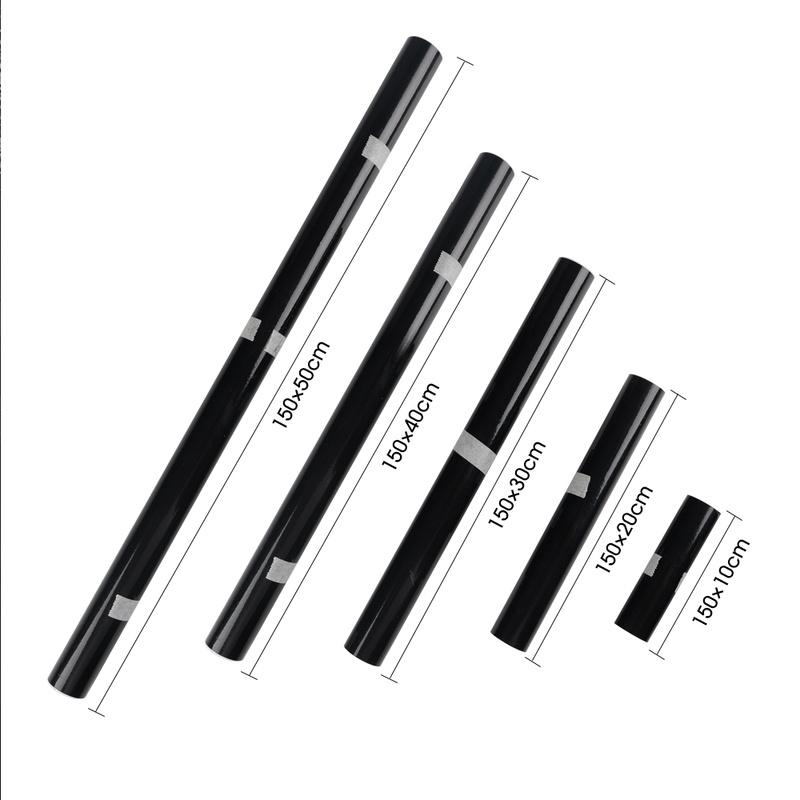 Автомобильная яркая черная пленка Глянцевая виниловая пленка для оклейки кузова автомобиля Декоративные наклейки Пленки для изменения цвета кожи автомобиля Водонепроницаемая пленка