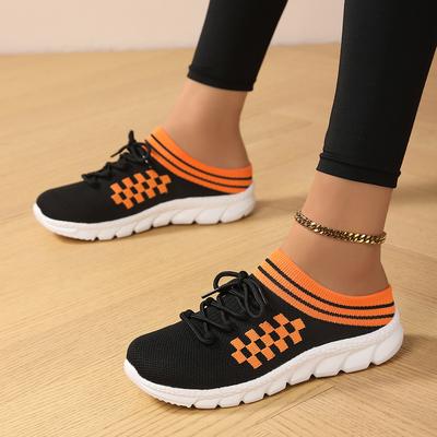 Новые популярные женские туфли большого размера, полушлепанцы, повседневная обувь, мужская обувь, женская обувь, сумка на голову, летящая тканая легкая обувь