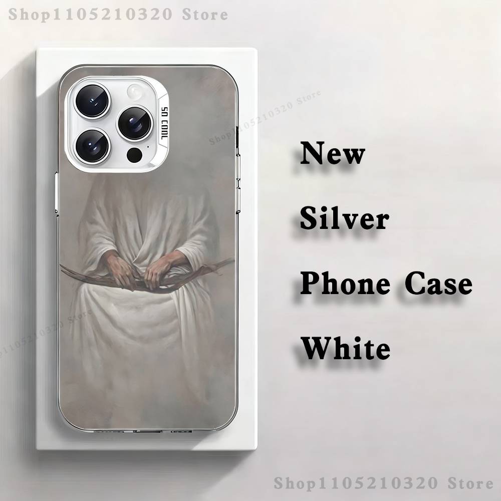 Imam Hussain Shia Ali Phone Case For iPhone 17,16,15,14,13,12,11,Pro,XS,Max,Plus,Mini,SE4,E white Matte Shockproof Cover