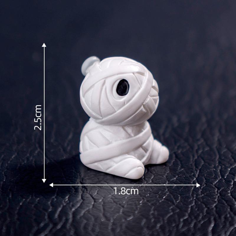 Halloween Ghost Pumpkin Figurine Micro-landscape Decorative Accessories Mini Ornaments