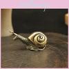 Brass Solid Snail Ornaments Tea Pet Vintage Copper Simulation Decorations Toy