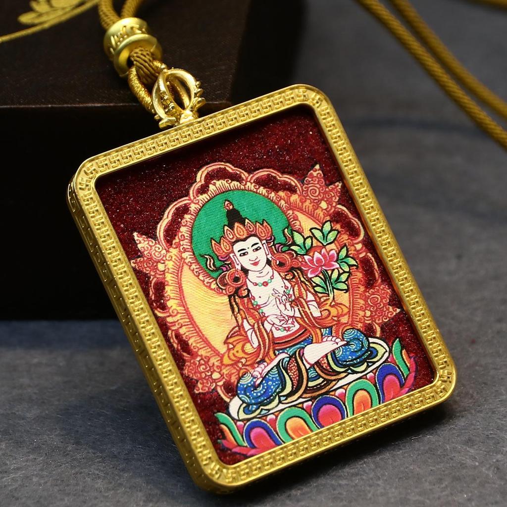 Тибетская ручная роспись Тханка: Минеральный пигмент Зодиак и Восемь Божеств-Хранителей