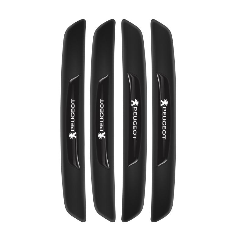 4Pcs Car Door Rearview Mirror Anti-Collision Strip Stickers Accessories For Peugeot 206 307 308 207 3008 208 407 508 2008 5008