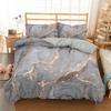 Luxury Black Marble Bedding Set 3D Duvet Cover Set Single Double Twin Full Size Teens Adults Bedclothes Soft Polyester Bed Linen