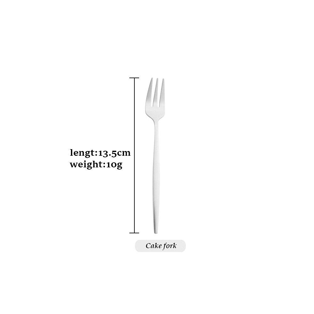 Простой набор столовых приборов, столовые приборы, десертный нож, вилка, длинная ложка для льда, столовые приборы из нержавеющей стали, вечерние столовые приборы, серебряный набор посуды