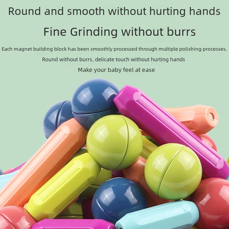 Multi-Purpose Magnetic Building Blocks for Early Education: Versatile DIY Assembly Toy for Boys and Girls