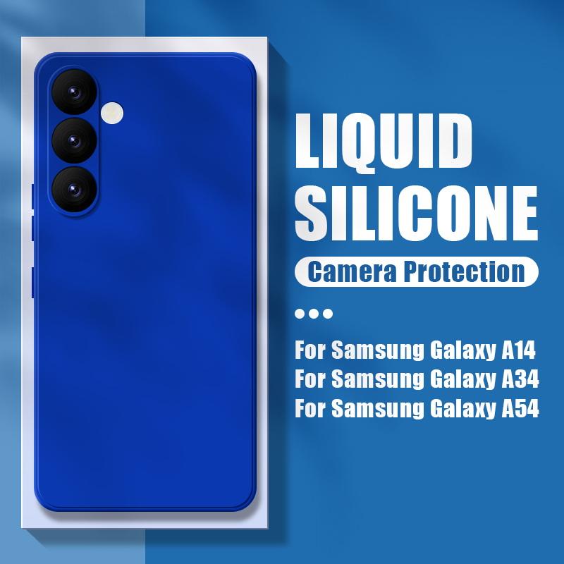 Liquid Silicone Rubber Shockproof Back Case For Samsung Galaxy S25 Ultra S24 FE S23 S22 S21 FE A56 A36 A55 A16 A15 A06 A35 A25 A54 5G